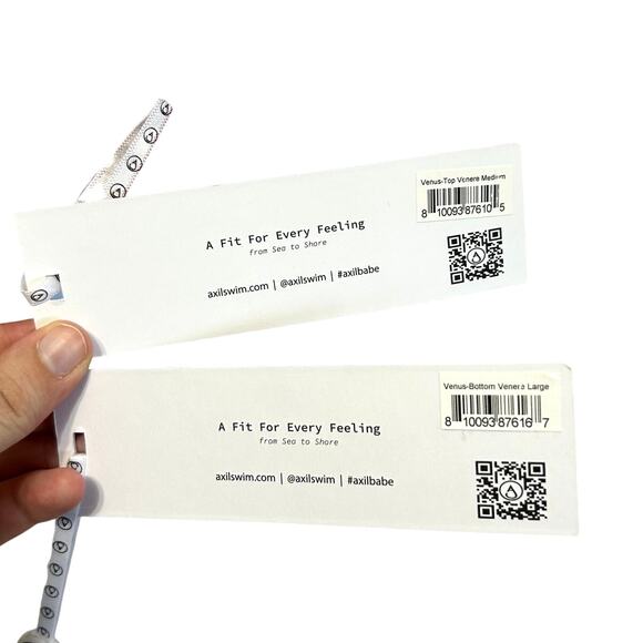 Axil Swim Venus Venere 2 Piece Bikini Set NWT Womens Sz M/L Red Blue Lightweight - Picture 3 of 7